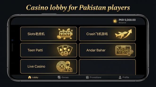 Lobby view of 6X6Bet Game.version.slots low budget for Pakistan users